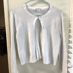 cotton mesh cardigan